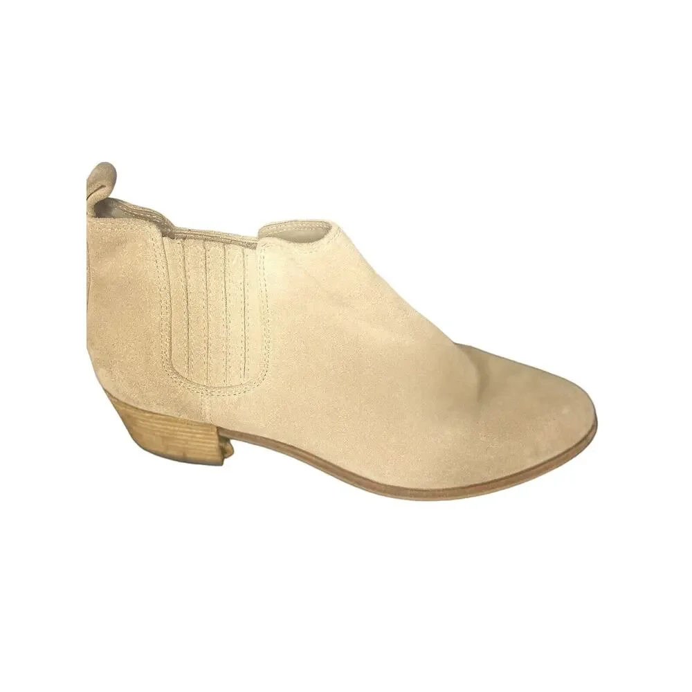 MICHAEL Michael Kors Thea Tan Suede Leather Chelsea Booties Women's Size 7 M